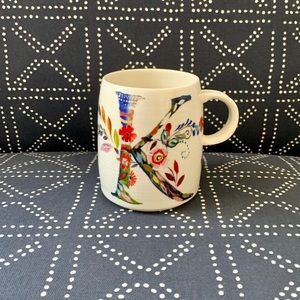 NWT | Anthropologie Floral Monogram Mug | “K”
